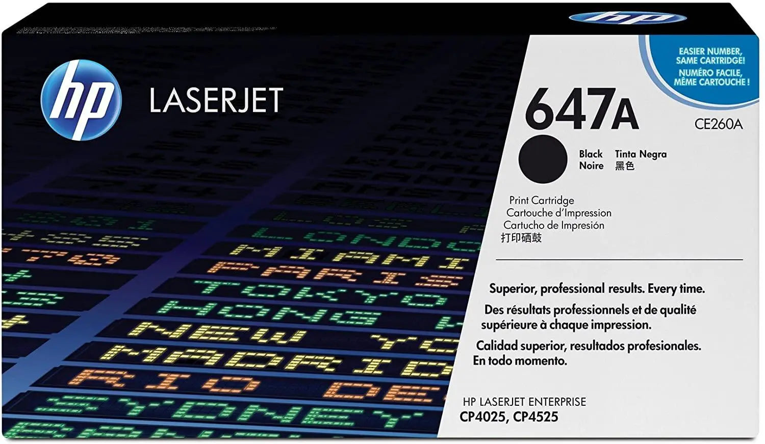 HP 647A Hewlett Packard Original LaserJet Colour Sphere Toner Cartridge, Black - CE260A - eBuy UAE
